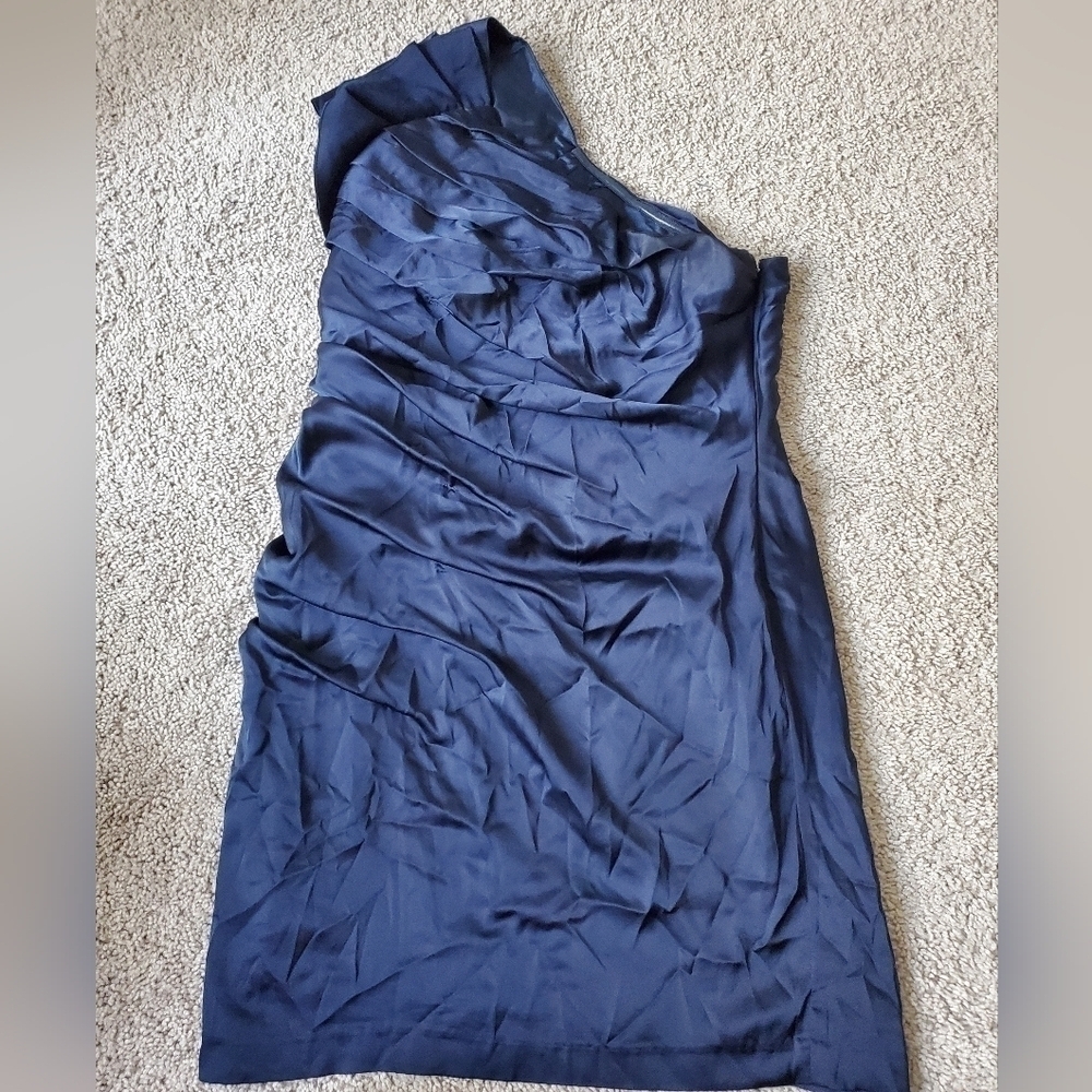 Express One Shoulder Ruched Dress